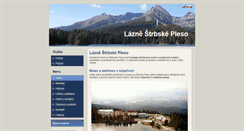 Desktop Screenshot of lazne.strbske-pleso.info