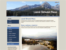 Tablet Screenshot of lazne.strbske-pleso.info